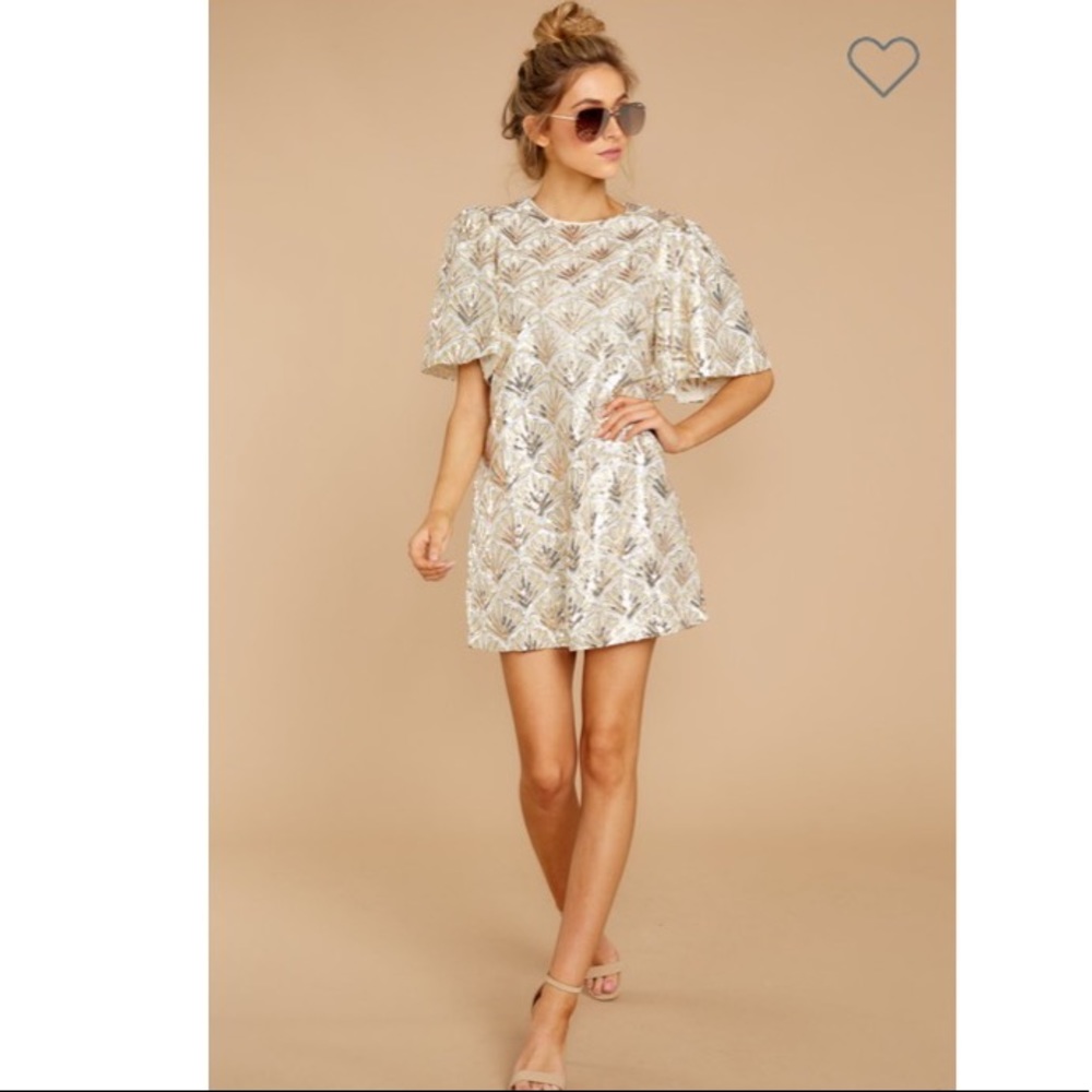 Make things grand gold sequin dress